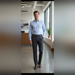 Croft & Barrow Men's Charcoal Dress Pants Size 34x30 (EUC)